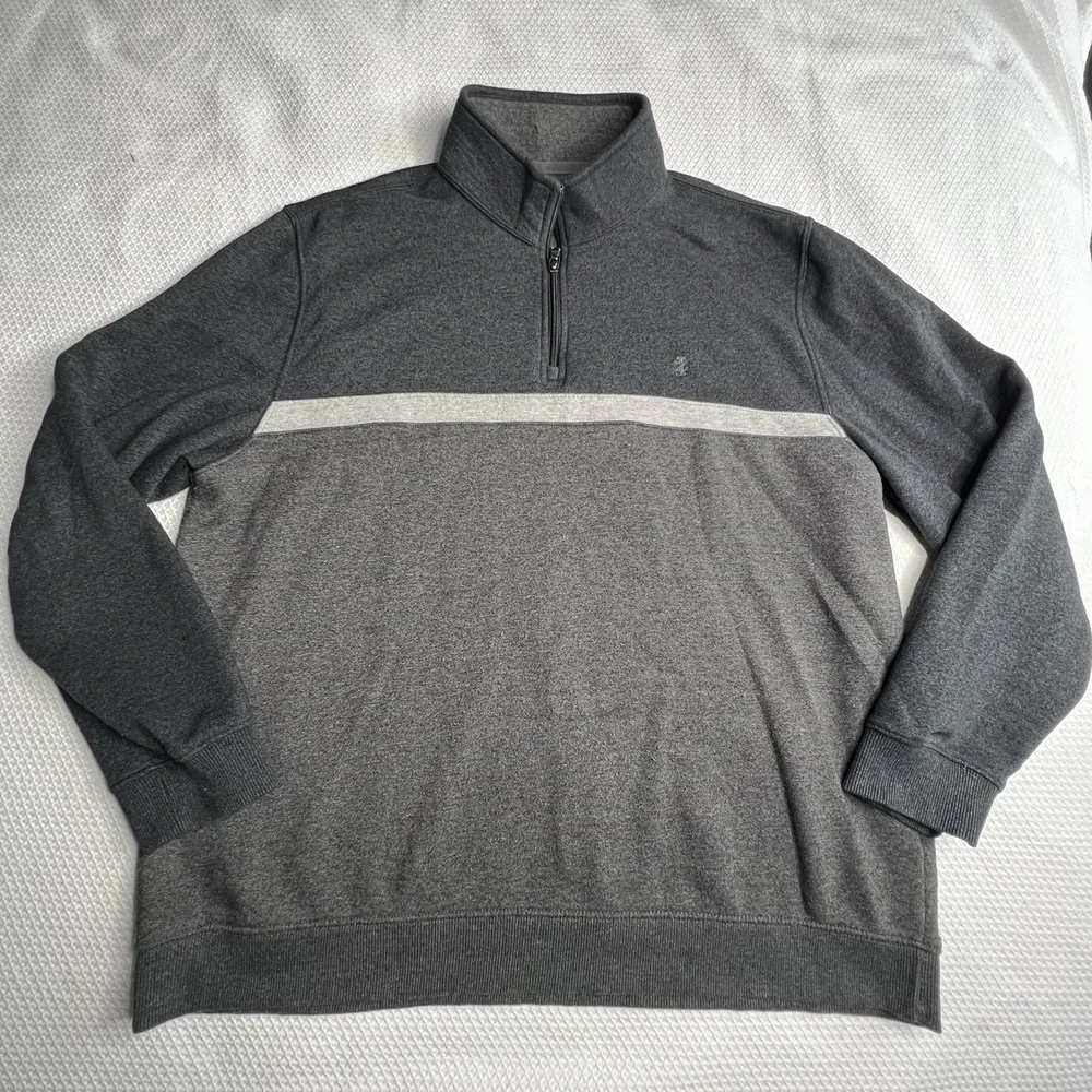 Izod Advantage Performance Stretch Sweatshirt Pullover 3/4 Zip Up Mens Size XXL